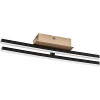 Rabalux Demir lampa podsufitowa 2x16 W biała-czarna-złota 71396