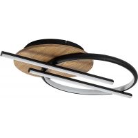 Rabalux Arash lampa podsufitowa 3x40 W biała-czarna-drewno 71404