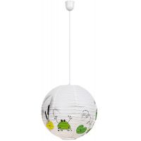 Rabalux Froggo lampa wisząca 1x40 W biała/multikolor 72070