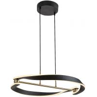 Rabalux Adalind lampa wisząca 1x40 W czarna/złota 72149