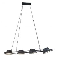 Rabalux Odiss lampa wisząca 4x36 W czarna 72218