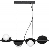Rabalux Jules lampa wisząca 4x5 W biała-czarna 72225