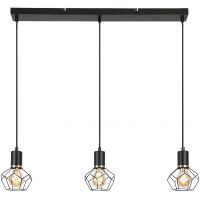 Rabalux Fran lampa wisząca 3x40 W czarna 72242