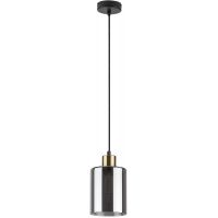 Rabalux Perez lampa wisząca 1x40 W czarna-przydymiona 72248