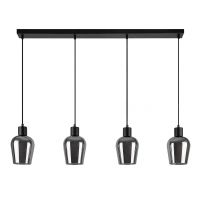 Rabalux Florian lampa wisząca 4x40 W czarna 72271