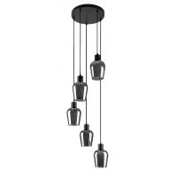 Rabalux Florian lampa wisząca 5x40 W czarna 72272