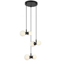 Rabalux Lition lampa wisząca 6x28 W biała-czarna 72300