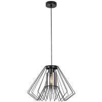 Rabalux Emerencia lampa wisząca 1x40 W czarna-przydymiona 72372