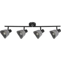 Rabalux Farelia lampa podsufitowa 4x10 W czarna-szara 73008