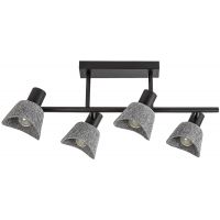 Rabalux Farelia lampa podsufitowa 4x10 W czarna-szara 73010