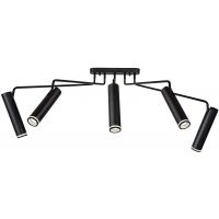 Rabalux Senobia lampa podsufitowa 5x35 W czarna 73040