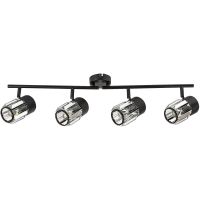 Rabalux Venaro lampa podsufitowa 4x15 W czarna-przezroczysta 73062