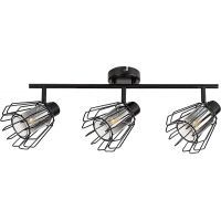 Rabalux Emerencia lampa podsufitowa 3x40 W czarna-przydymiona 73069