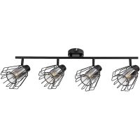 Rabalux Emerencia lampa podsufitowa 4x40 W czarna-przydymiona 73070