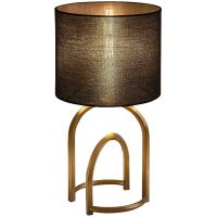 Rabalux Gisaya lampa stołowa 1x25 W czarna/złota 74075