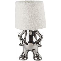 Rabalux Smurfy lampa stołowa 1x40 W srebrna-kremowa 74216