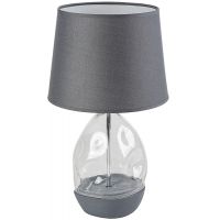 Rabalux Apolonia lampa stołowa 1x40 W przezroczysta-popielata 74228