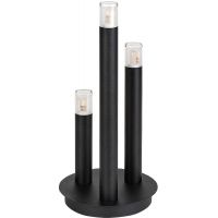 Rabalux Ramira lampa stołowa 3x5 W czarna-przezroczysta 74365