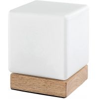 Rabalux Pirit lampa stołowa 1x1,2W LED biały/drewno 76003