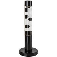 Rabalux Lavastic lampa stołowa 1x25 W czarna-przezroczysta 76027