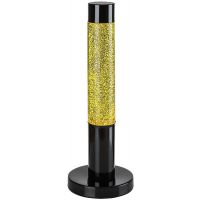 Rabalux Lavastic lampa stołowa 1x25 W czarna-przezroczysta-złota 76029