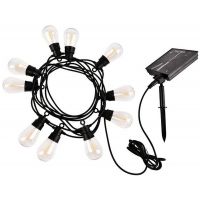 Rabalux Zirc girlanda zewnętrzna 10x3,6 W czarny 77165