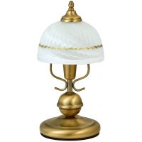 Rabalux Flossi lampa stołowa 1x40W brązowy/biały 8812