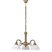 Rabalux Flossi lampa wisząca 3x40 W biała-brązowa 8813