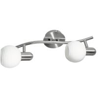 Rabalux Aurel lampa podsufitowa 2x40 W biała-chrom-satyna 6342