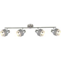 Rabalux Basil lampa podsufitowa 4x10 W chrom-szara-satyna 5382