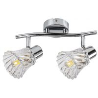 Rabalux Hestia lampa podsufitowa 2x40 W chrom-przezroczysta 5300