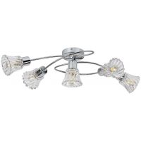 Rabalux Hestia lampa podsufitowa 5x40 W chrom-przezroczysta 5304