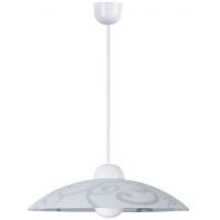 Rabalux Scroll lampa wisząca 1x60 W biała 1846
