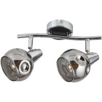 Rabalux Tamara lampa podsufitowa 2x40 W chrom-przydymiona 5347