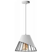 TooLight Klosz lampa wisząca 1x60 W biała OSW-00888