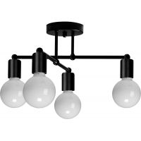 TooLight lampa podsufitowa 4x60 W czarna OSW-07623
