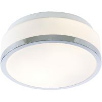 Searchlight Discs plafon 2x60W chrom/szkło białe 7039-23CC