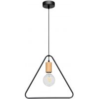 Spot-Light Carsten Wood lampa wisząca 1x60W czarny/dąb olejowany 1652174