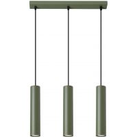 Sollux Lighting Lagos lampa wisząca 3x10 W zielona SL.1486