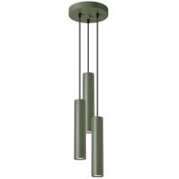 Sollux Lighting Lagos lampa wisząca 3x10 W zielona SL.1487