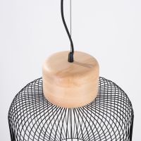 Sollux Lighting Gabbia lampa wisząca 1x15 W czarna SL.1847