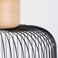 Sollux Lighting Gabbia lampa wisząca 1x15 W czarna SL.1847