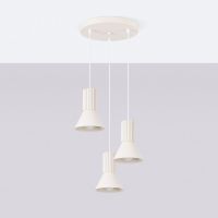 Sollux Lighting Estria lampa wisząca 3x10 W biała SL.1871
