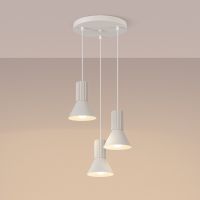 Sollux Lighting Estria lampa wisząca 3x10 W biała SL.1871