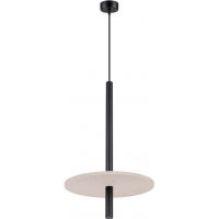 Sollux Lighting Feltro lampa wisząca 1x8 W czarna/beżowa SL.1879