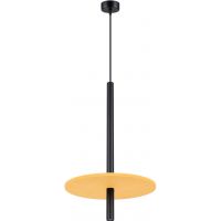 Sollux Lighting Feltro lampa wisząca 1x8 W czarna/żółta SL.1880