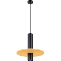Sollux Lighting Pelta lampa wisząca 1x10 W czarna/żółta SL.1883