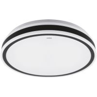 Strühm Aurelia plafon 1x24 W biały-czarny 03775