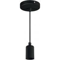 Strühm Uno lampa wisząca 1x40 W czarna 03811