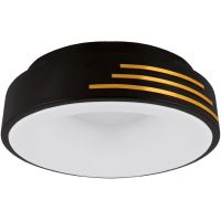 Strühm Librus plafon 1x24 W czarny-złoty 04164